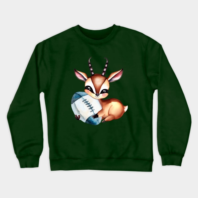 Lucky Rugby South African Springbok Crewneck Sweatshirt by Merlyn Morris